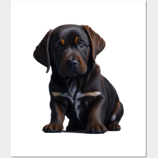 Chocolate Brown Labrador Posters and Art